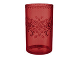 Boho Vibes Red Floral Highball Tumbler