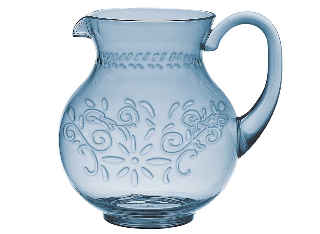 Boho Vibes Blue Floral Pitcher Jug