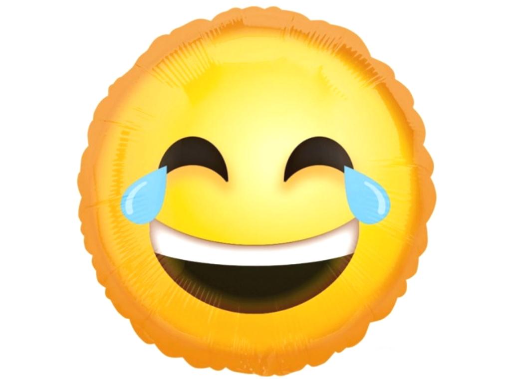 Emoji Laughing Foil Balloon