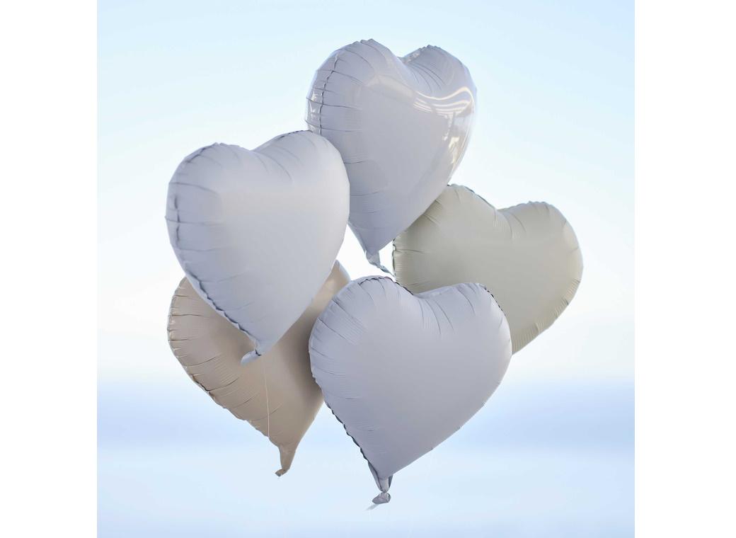 Engagement Party Heart Shaped Foil Balloon Bundle