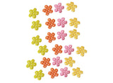 Fabric Polka Dot Flower Decorations 24pk