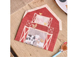 Farm Friends Barn Shaped Napkins 16pk