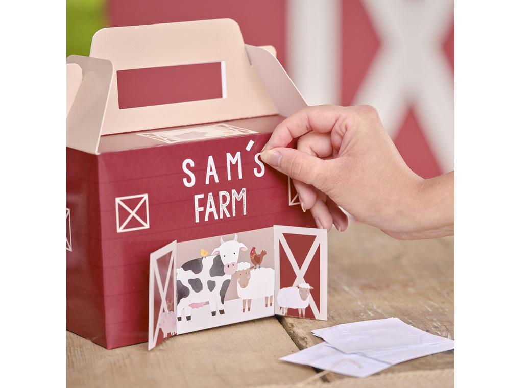 Farm Friends Customisable Treat Boxes 5pk