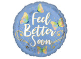 Feel Better Soon Butterflies Foil Balloon