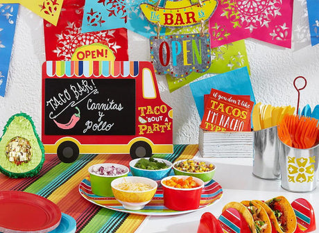 Fiesta Taco Truck Chalkboard Easel Sign