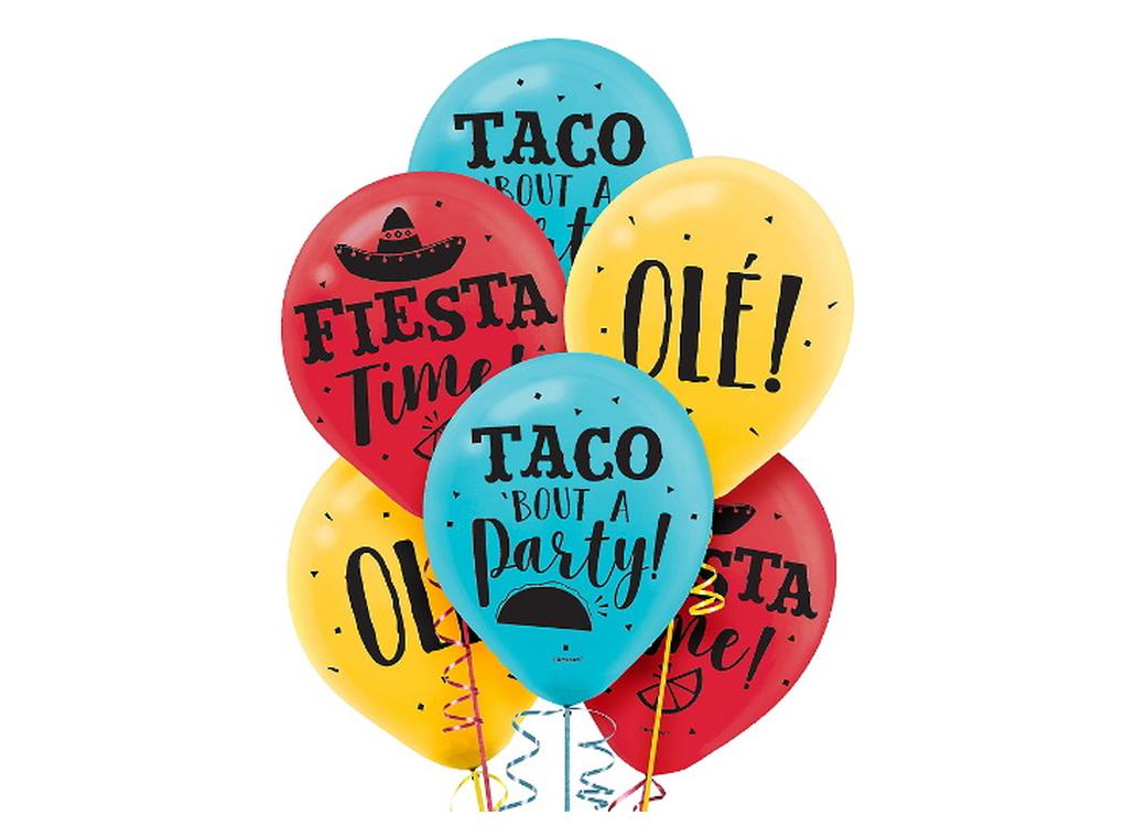 Fiesta Time Balloons 15pk