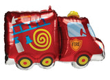 Fire Engine SuperShape Foil Balloon