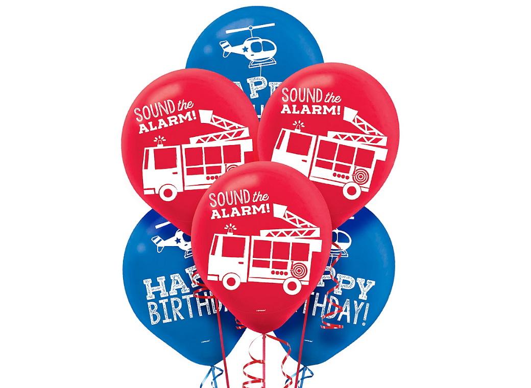 First Responders Balloons 6pk