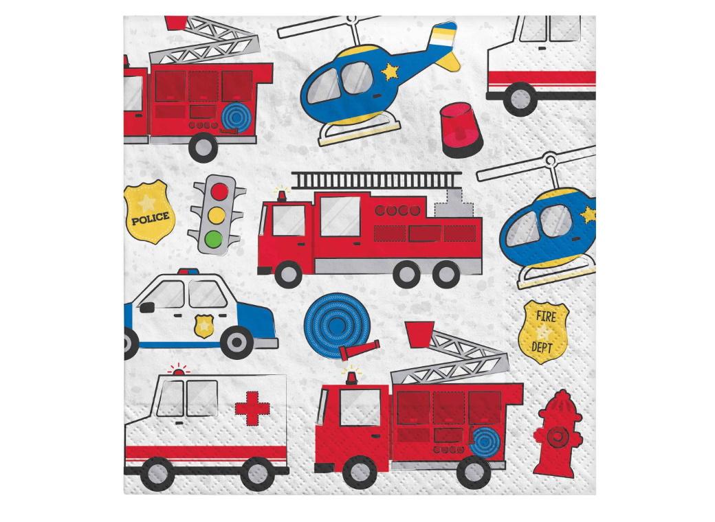 First Responders Lunch Napkins 16pk