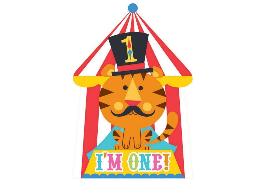 Fisher Price 1st Birthday Circus Invitations 8pk