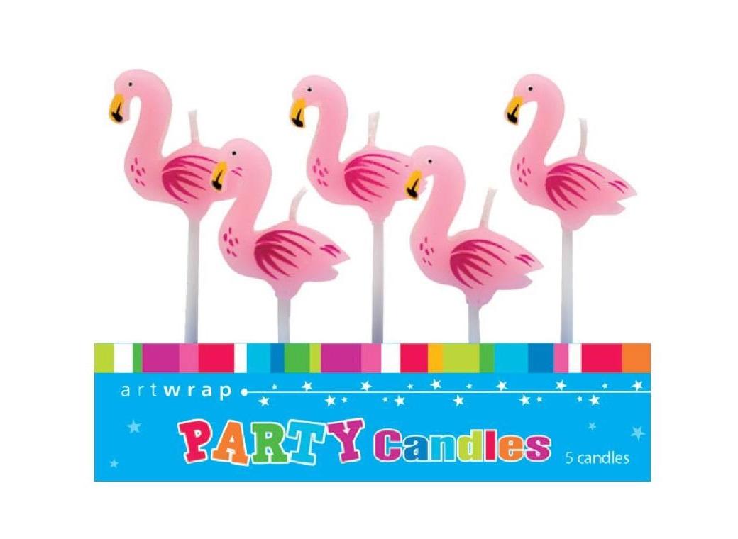 Party Candles - Flamingo