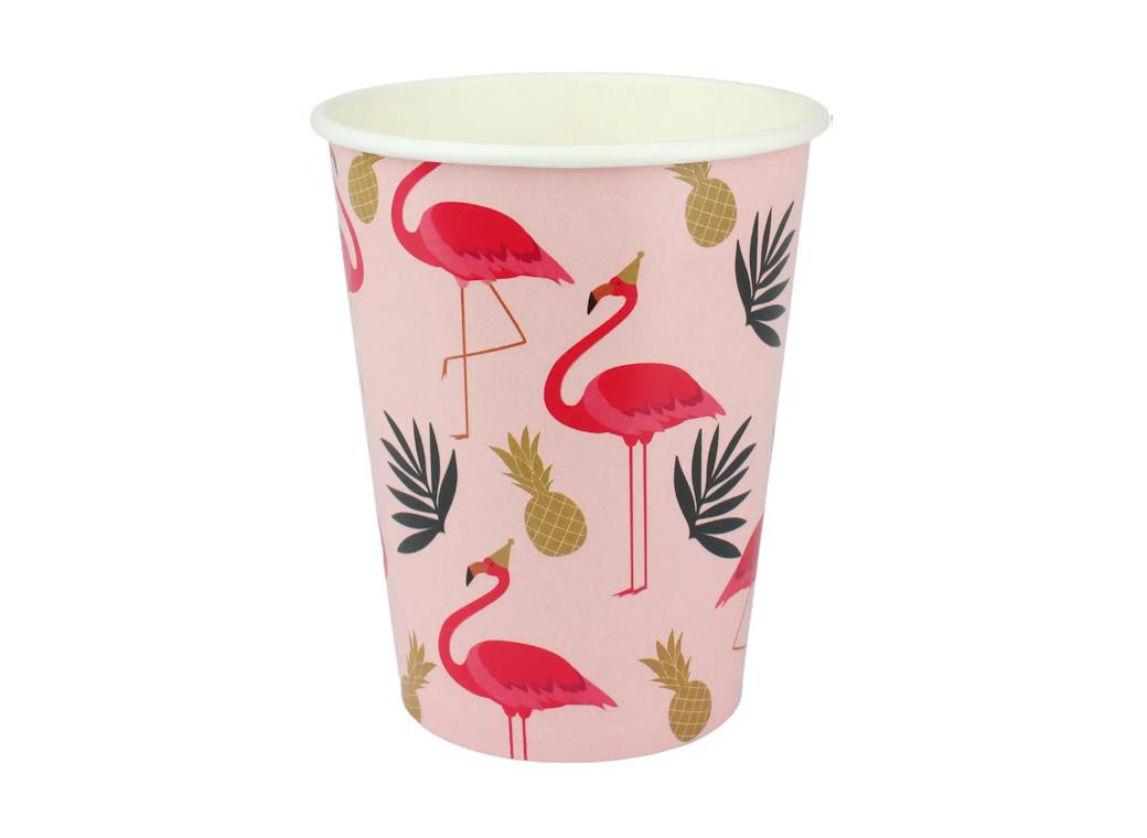 Fancy Flamingo Cups 8pk