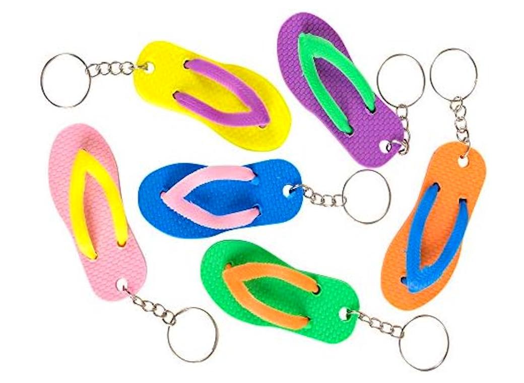 Flip Flop Key Chains 6pk