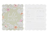 Floral Baby Shower Advice Cards