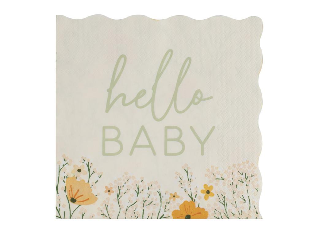 Floral Baby Shower Lunch Napkins 16pk