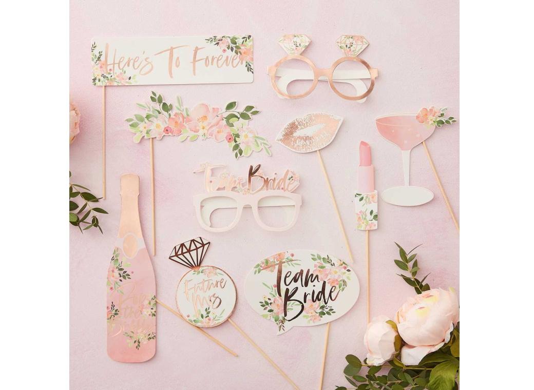 Floral Hen Party Photo Booth Props