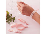 Floral Hen Party Team Bride Wrist Bands 5pk