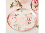 Floral Hen Party Team Bride Plates 8pk