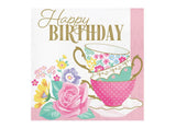 Floral Tea Party Birthday Lunch Napkins 16pk