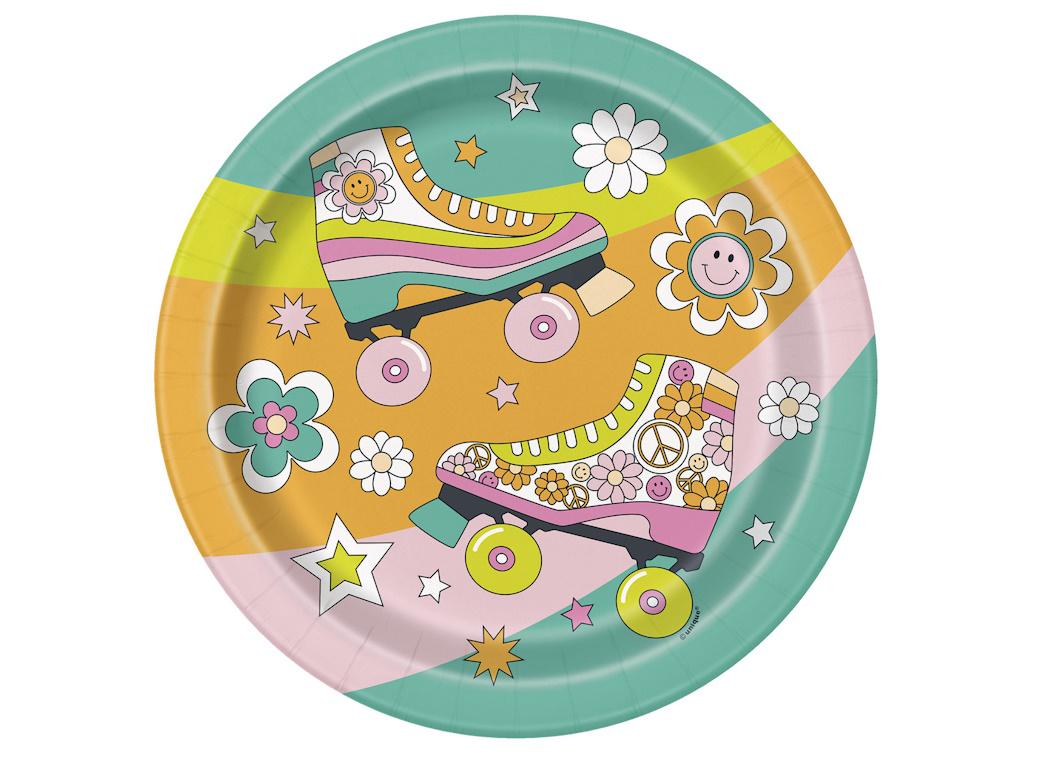 Flower Power Dinner Plates 8pk