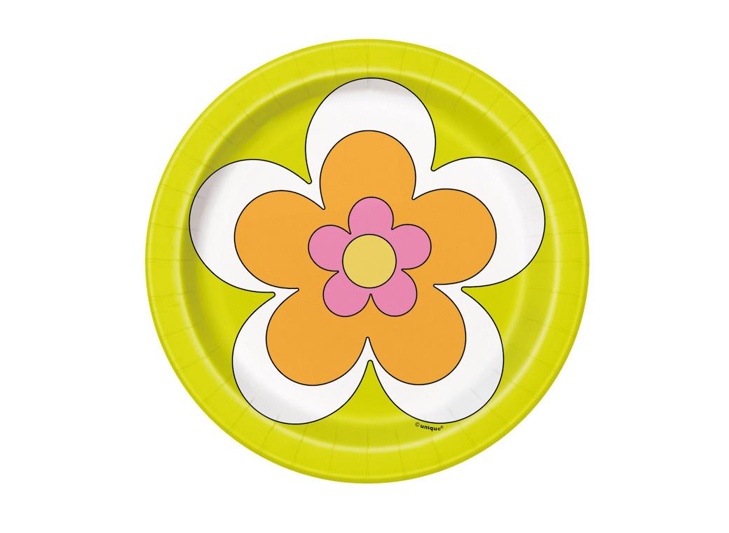 Flower Power Lunch Plates 8pk