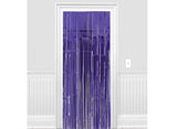 Purple Foil Fringe Door Curtain