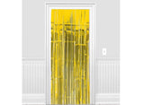 Yellow Foil Fringe Door Curtain