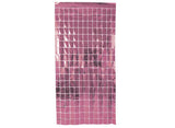 Foil Squares Party Backdrop - Pink