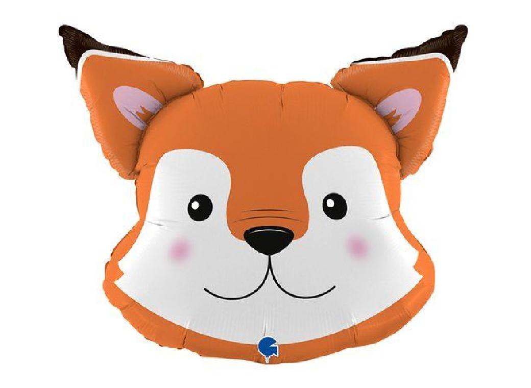 Fox Head Shaped Foil Balloon