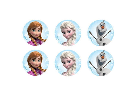 Edible Icing Cupcake Images - Frozen