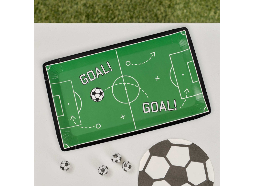 Kick Off Party Rectangle Plates