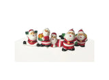 Fun Santa Cake Toppers 6pk