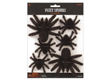 Fuzzy Hairy Spiders 6pk