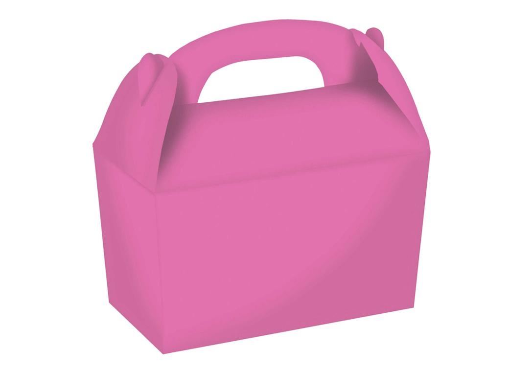 Gable Treat Boxes 4pk - Bright Pink