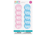 Gender Reveal Badges 10pk