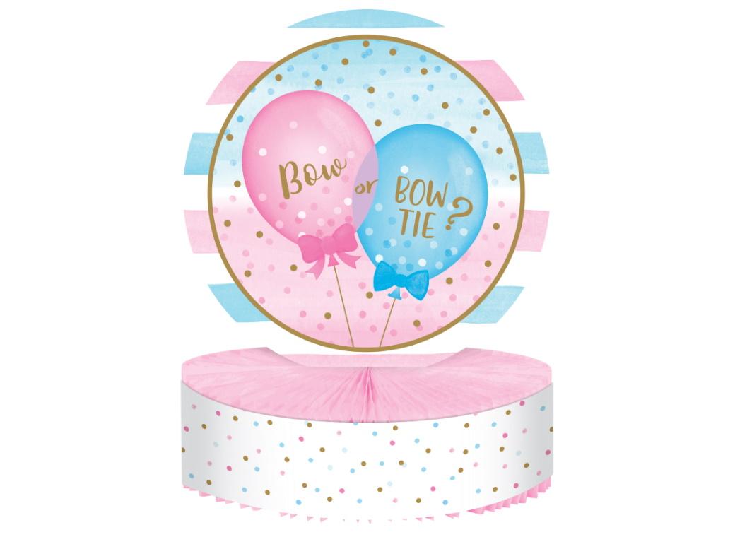 Gender Reveal Balloons Table Centrepiece