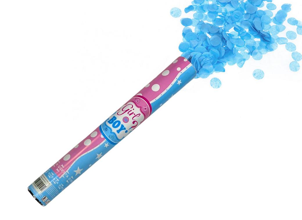 Gender Reveal Confetti Cannon - Blue