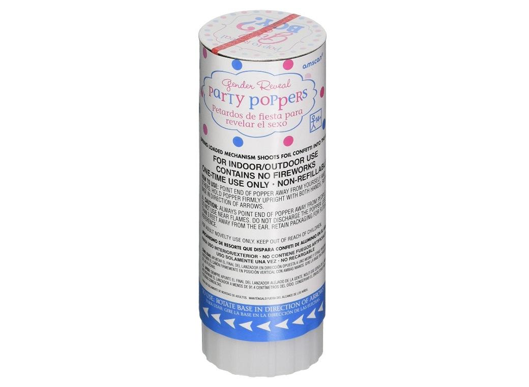 Gender Reveal Confetti Poppers - Girl