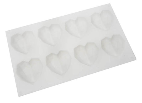 Geo Hearts - Silicone Mould