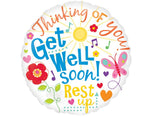 Get Well Messages Foil Balloon