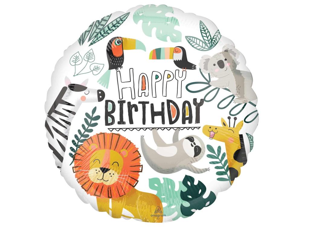 Get Wild Happy Birthday Foil Balloon