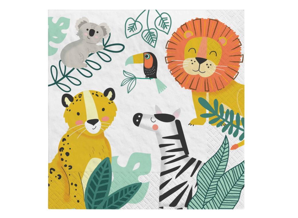 Get Wild Lunch Napkins 16pk