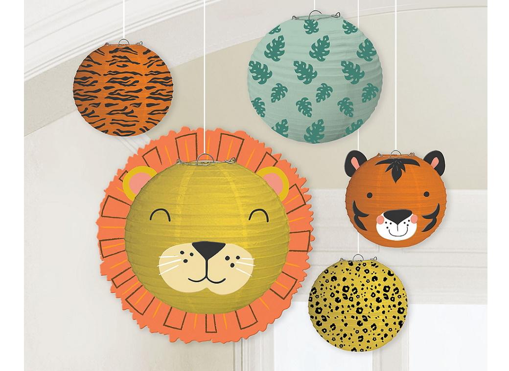 Get Wild Paper Lanterns 5pk