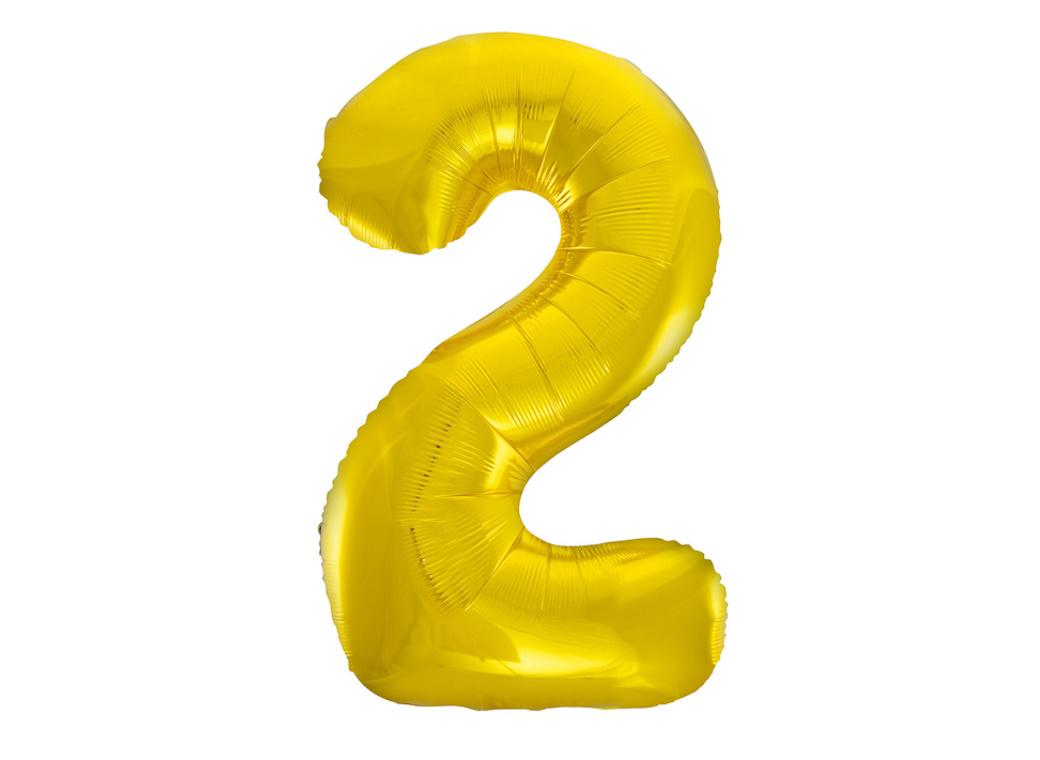 Giant Gold Number Foil Balloon - 2