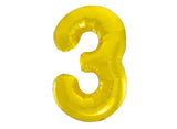 Giant Gold Number Foil Balloon - 3