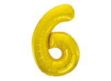 Giant Gold Number Foil Balloon - 6