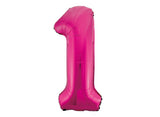 Giant Hot Pink Number Foil Balloon - 1