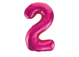 Giant Hot Pink Number Foil Balloon - 2