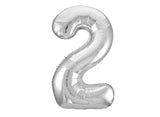 Giant Silver Number Foil Balloon - 2