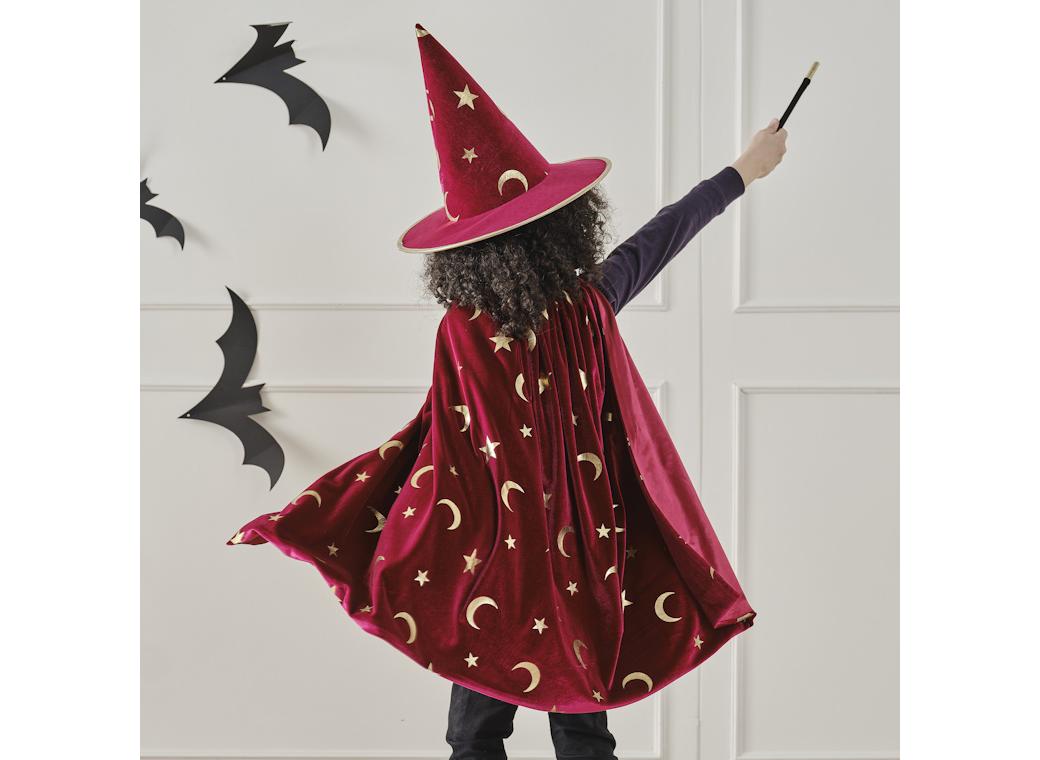 Ginger Ray Burgundy Velvet Magician Cape